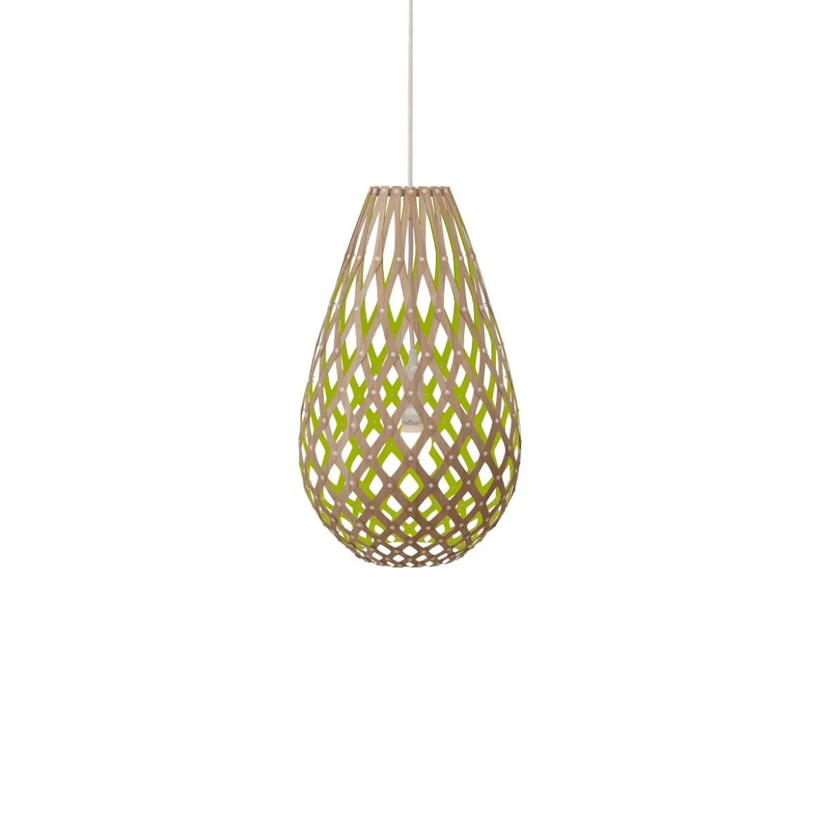 David Trubridge Koura Pendelleuchte 50 cm limette