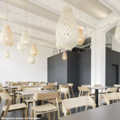 David Trubridge Koura Pendelleuchte 100 cm Innen schwarz