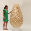 David Trubridge Koura Pendelleuchte 160 cm bambus