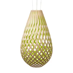 David Trubridge Koura Pendelleuchte 160 cm limette