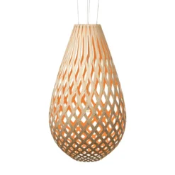 David Trubridge Koura Pendelleuchte 160 cm orange
