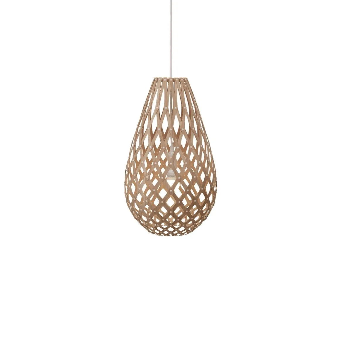 David Trubridge Koura Pendelleuchte 50 cm bambus