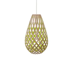 David Trubridge Koura Pendelleuchte 75 cm limette