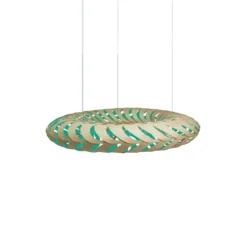 David Trubridge Maru Pendelleuchte Ø 110cm aqua