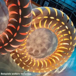 David Trubridge Maru Pendelleuchte Ø 110cm Innen schwarz