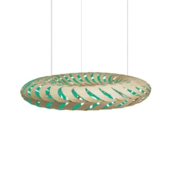 David Trubridge Maru Pendelleuchte Ø 140cm aqua