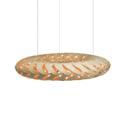 David Trubridge Maru Pendelleuchte Ø 140cm orange