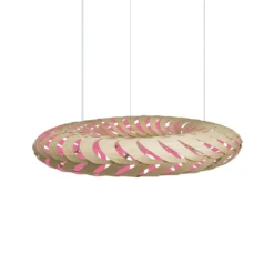 David Trubridge Maru Pendelleuchte Ø 140cm pink