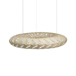 David Trubridge Maru Pendelleuchte Ø 140cm weiß 1 Seite
