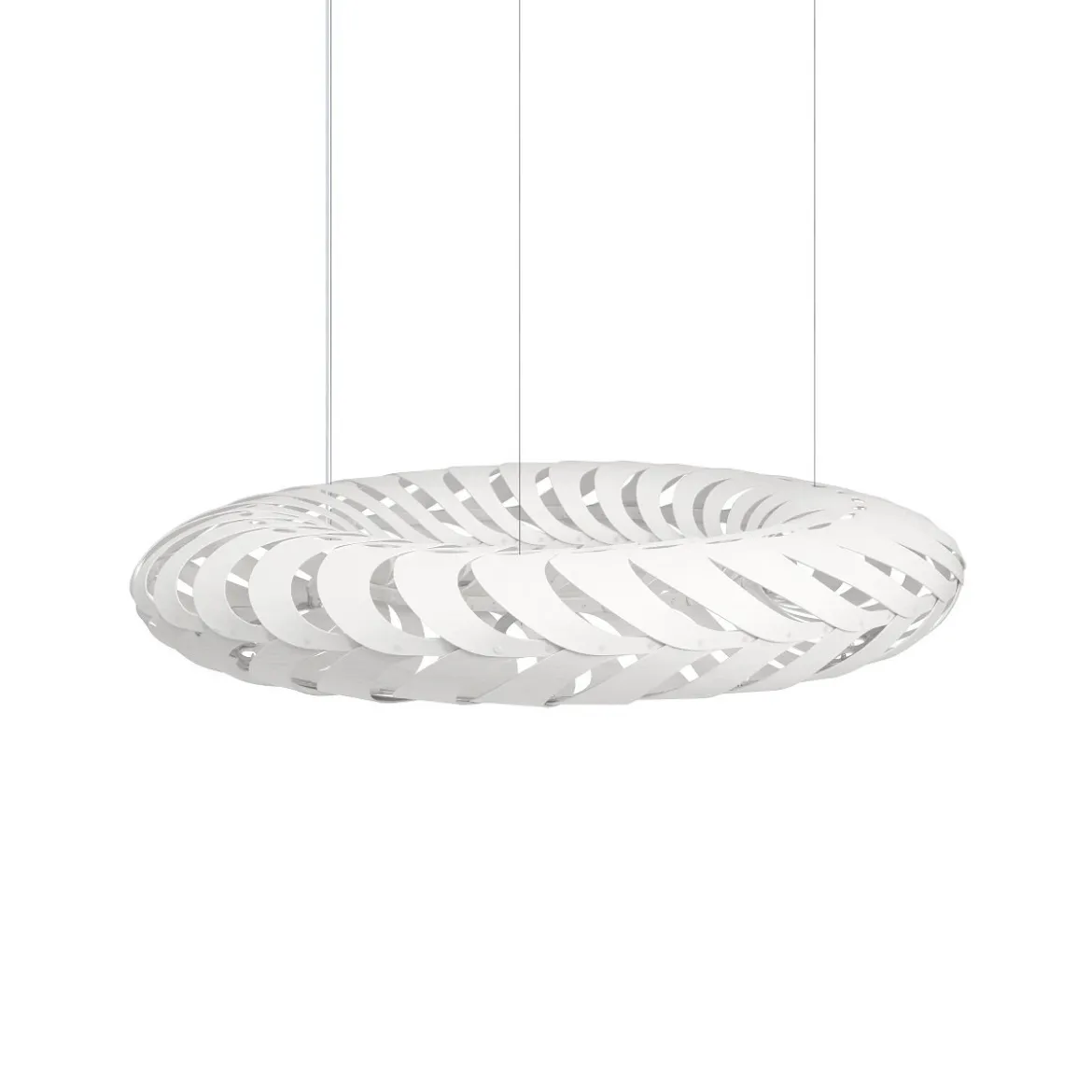 David Trubridge Maru Pendelleuchte Ø 140cm weiß 2 Seiten