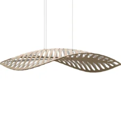 David Trubridge Navicula large Pendelleuchte 100 cm weiß 1 Seite