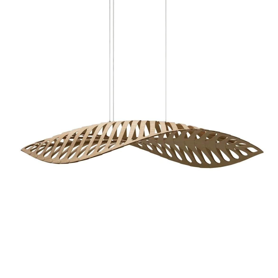 David Trubridge Navicula medium Pendelleuchte 90 cm bambus