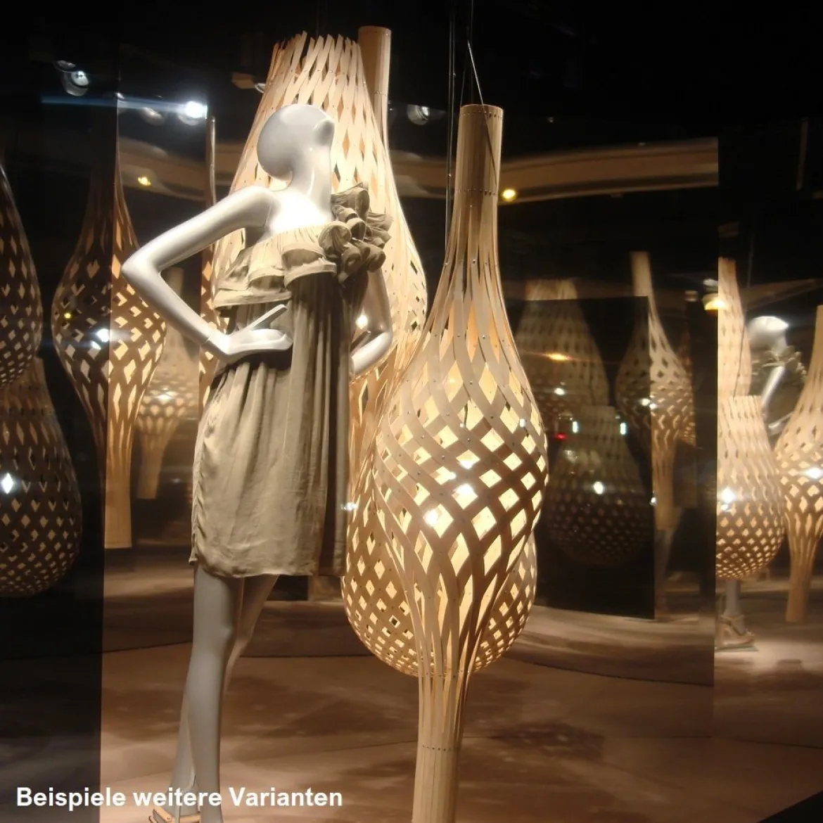 David Trubridge Nikau Pendelleuchte aqua