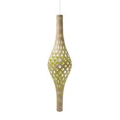 David Trubridge Nikau Pendelleuchte limette