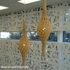 David Trubridge Nikau Pendelleuchte orange