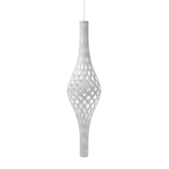 David Trubridge Nikau Pendelleuchte weiß 2 Seiten