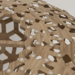 David Trubridge Snowflake Pendelleuchte Ø 80cm bambus