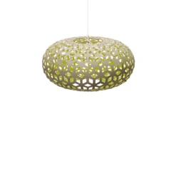 David Trubridge Snowflake Pendelleuchte Ø 80cm limette