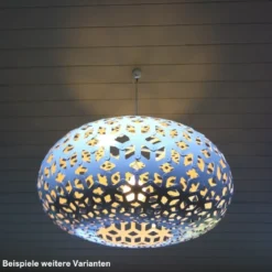 David Trubridge Snowflake Pendelleuchte Ø 80cm weiß 2 Seiten