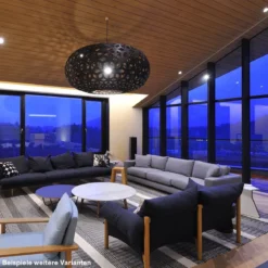 David Trubridge Snowflake Pendelleuchte Ø 100cm aqua