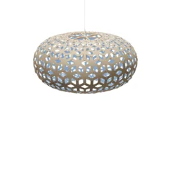 David Trubridge Snowflake Pendelleuchte Ø 100cm blau