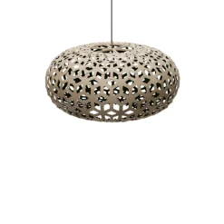David Trubridge Snowflake Pendelleuchte Ø 100cm Innen schwarz