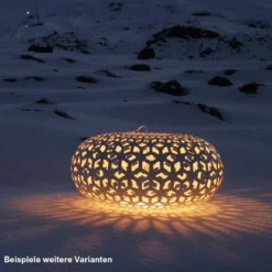 David Trubridge Snowflake Pendelleuchte Ø 100cm rot