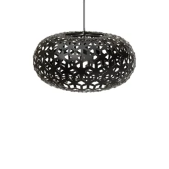 David Trubridge Snowflake Pendelleuchte Ø 100cm schwarz 2 Seiten