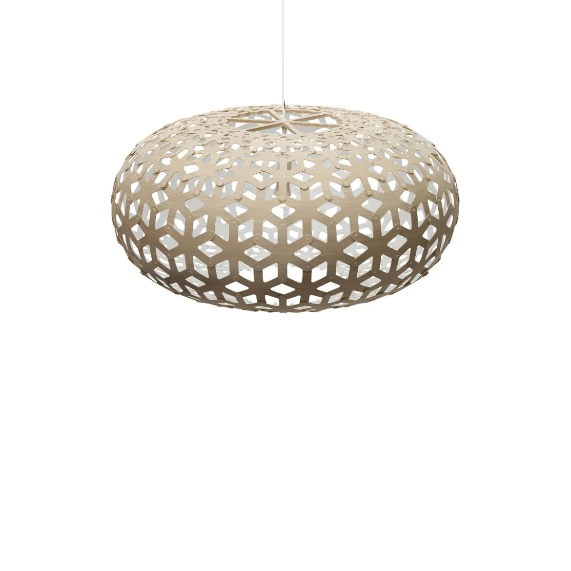 David Trubridge Snowflake Pendelleuchte Ø 100cm weiß 1 Seite