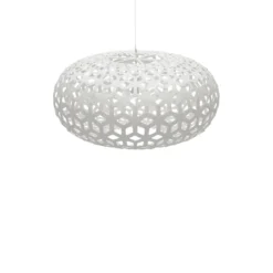 David Trubridge Snowflake Pendelleuchte Ø 100cm weiß 2 Seiten