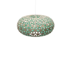 David Trubridge Snowflake Pendelleuchte Ø 80cm aqua