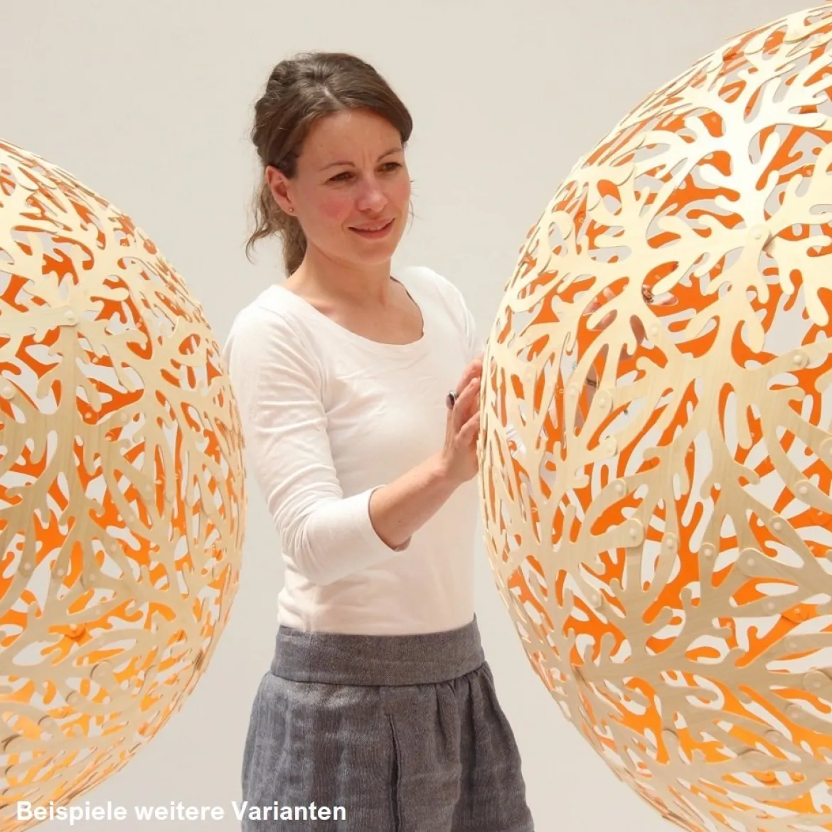 David Trubridge Sola Pendelleuchte Ø 80cm Innen schwarz