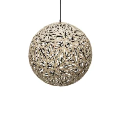 David Trubridge Sola Pendelleuchte Ø 80cm Innen schwarz