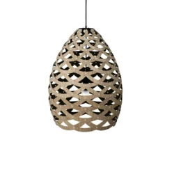 David Trubridge Tui large Pendelleuchte Ø 76 cm schwarz 1 Seite