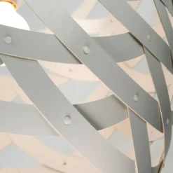 David Trubridge Tui large Pendelleuchte Ø 76 cm weiß 2 Seiten