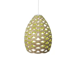 David Trubridge Tui medium Pendelleuchte Ø 54 cm limette