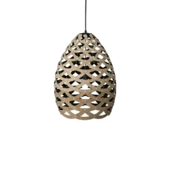 David Trubridge Tui medium Pendelleuchte Ø 54 cm schwarz 1 Seite