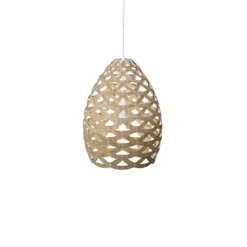 David Trubridge Tui small Pendelleuchte Ø 40 cm bambus