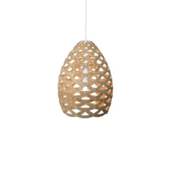 David Trubridge Tui small Pendelleuchte Ø 40 cm orange