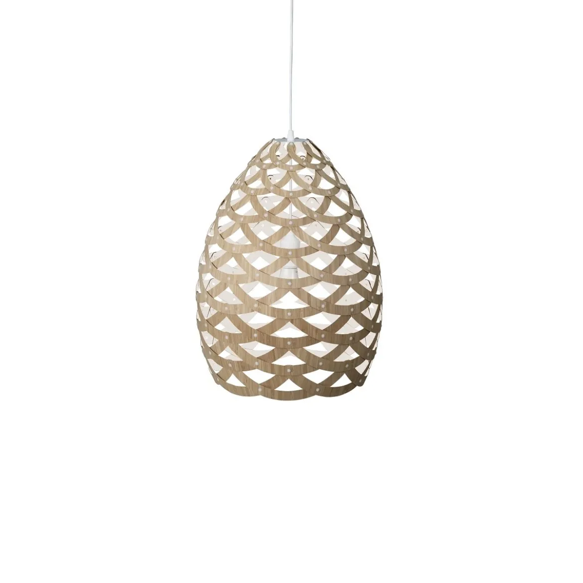 David Trubridge Tui small Pendelleuchte Ø 40 cm weiß 1 Seite