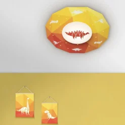 Elobra 139745 LED Deckenleuchte Dinopoly orange 3000K