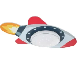 Elobra 137130 LED Deckenleuchte Rakete Starlight grau rot 3000-5000K