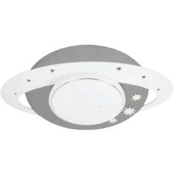 Elobra 137147 LED Deckenleuchte Saturn Starlight silber weiß 3000-5000K