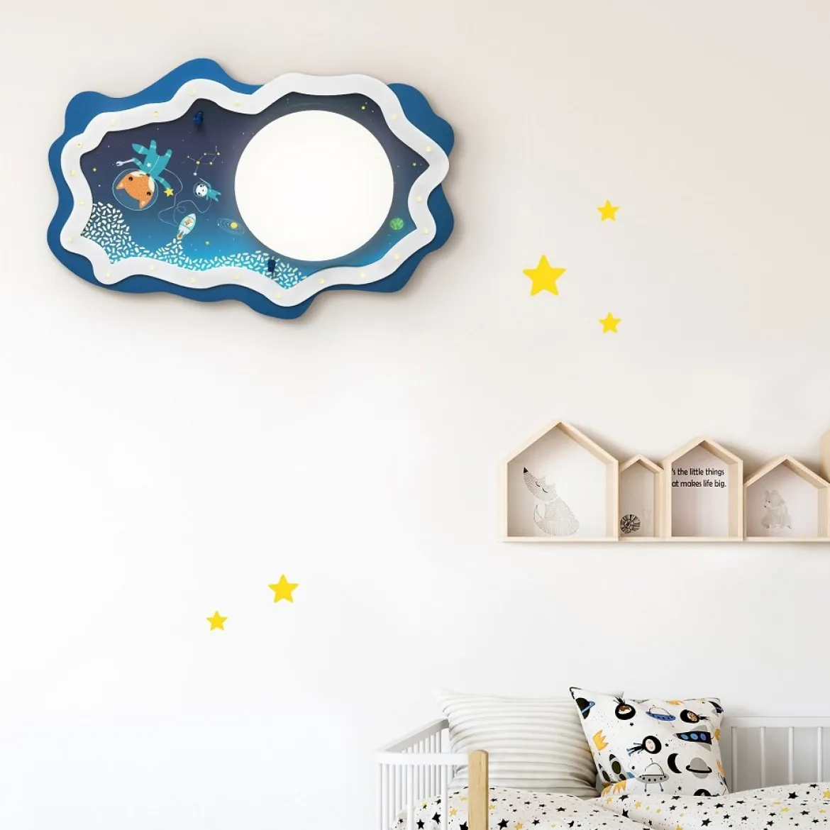 Elobra 140116 LED Deckenleuchte Space Mission blau Sternhimmeleffekt