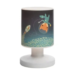 Elobra 140970 LED Tischleuchte Akkuleuchte Little Astronauts Space Mission blau