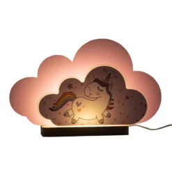 Elobra 141182 LED Tischleuchte Stecksystem Einhorn Babsy rosa warmweiß