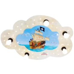 Elobra No. 130810 Deckenleuchte Bildwolke Capt'n Sharky auf hoher See 5-flammig, Beige