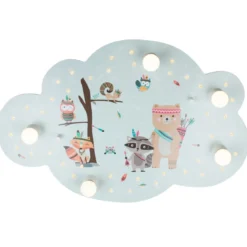 Elobra No. 135747 Deckenleuchte Bildwolke Little Indians mint