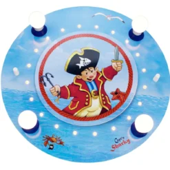 Elobra No. 130834 Deckenleuchte Capt'n Sharky in See 4-flammig, Blau