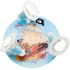 Elobra No. 130827 Deckenleuchte Rondell Capt'n Sharky auf hoher See 3-flammig, Hellblau